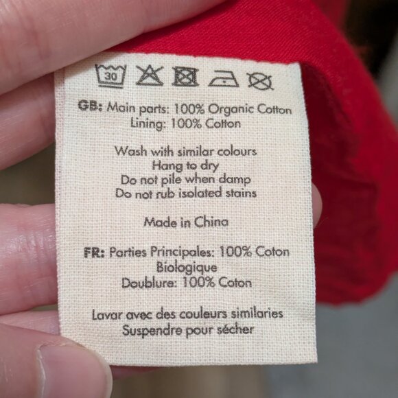 Joanie Red Santo Button-Down Tea Dress - Picture 8 of 12